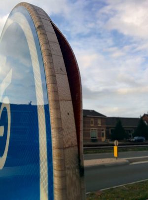 bamboe verkeersbord